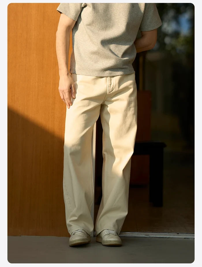SIMWOOD Baggy Fit 11.3oz Cotton Fabric Jeans