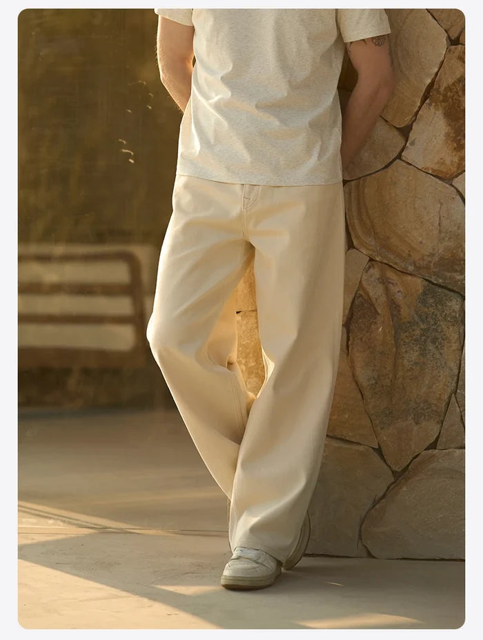 SIMWOOD Baggy Fit 11.3oz Cotton Fabric Jeans