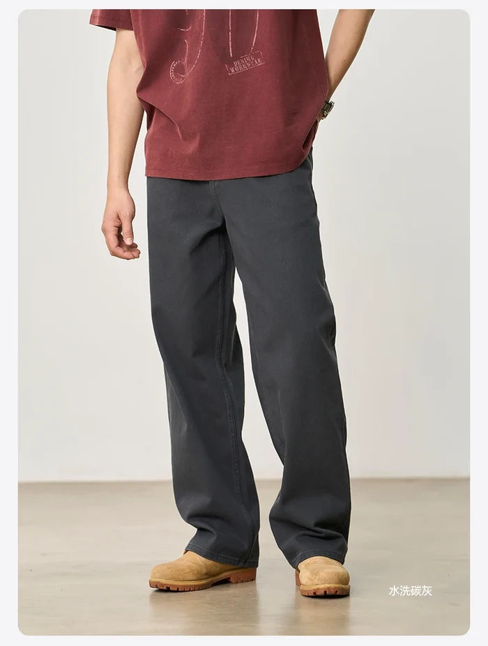SIMWOOD Baggy Fit 11.3oz Cotton Fabric Jeans