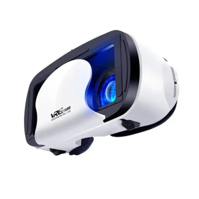 Habicare 9eight5 Smart VR headset with remote for 3D virtual reality experiences on smartphones, featuring adjustable straps and lenses.