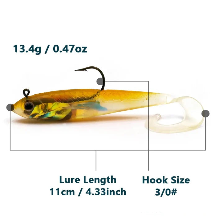 3Pcs-Yellow  11cm