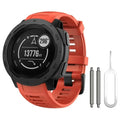 Habicare soft silicone strap for Garmin Instinct series, available in five colors, ideal for comfortable TWS smartwatch wear.
