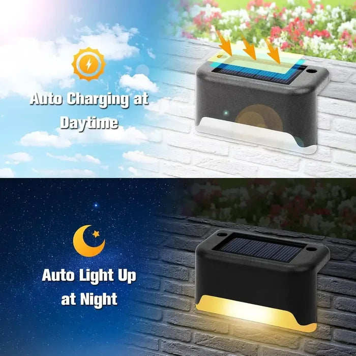 Set of waterproof solar LED outdoor lights by Habicare in 4, 8, 16, or 32-pack, ideal for garden and patio lighting.