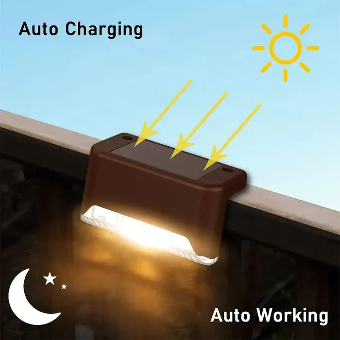 Set of Habicare Solar LED Waterproof Outdoor Lights in 4, 8, 16, or 32 pack, ideal for garden and patio illumination.