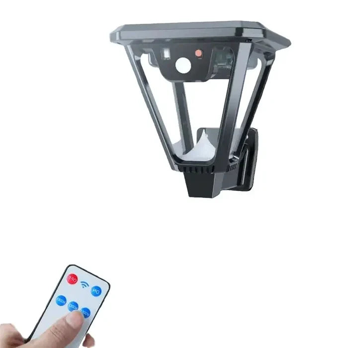 Habicare SS solar pathway lights with motion sensor illuminating outdoor walkway at night.