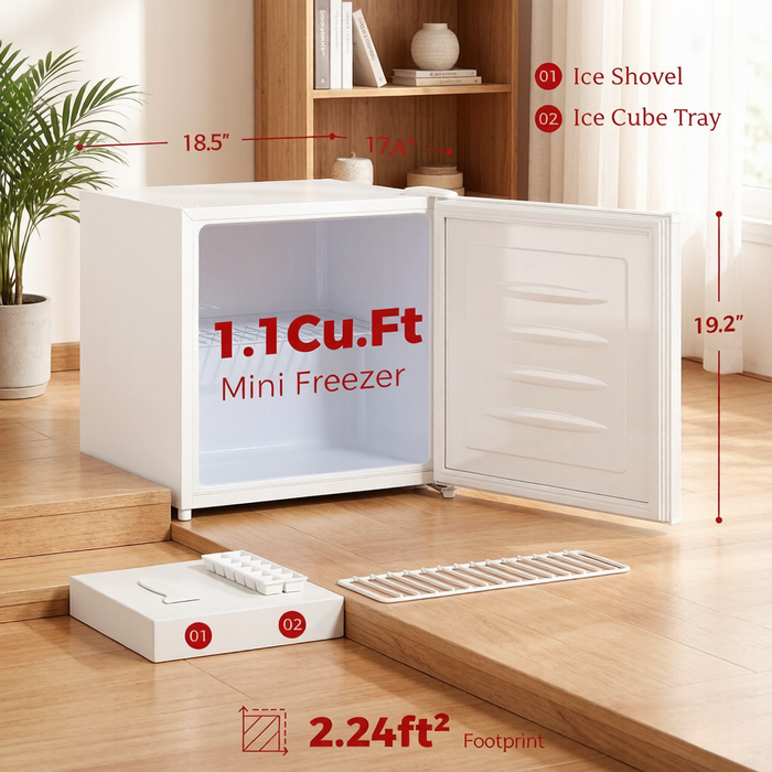 Space-Saving Single-Door Mini Refrigerator & Cooler