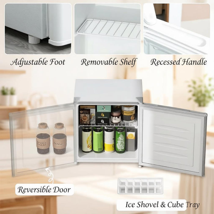 Space-Saving Single-Door Mini Refrigerator & Cooler