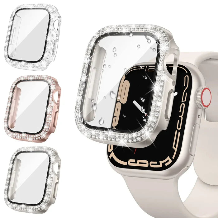 Habicare Sparkle protective case for Apple Watch Series 1, 2 & 3 (38mm), TWS style with sparkling design on the watch.