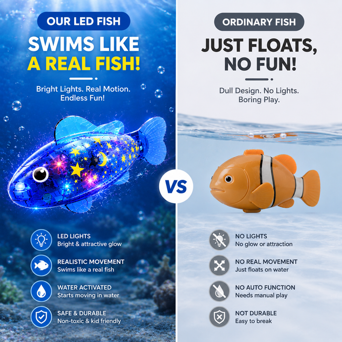 Splash Buddy™ – LED Swimming Robot Fish Toy