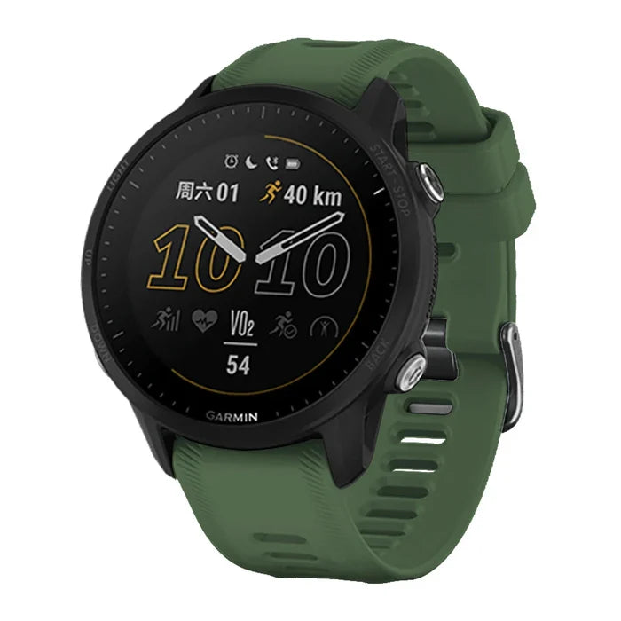 Colorful Habicare Sports Silicone Strap for Garmin Forerunner Series, 22mm TWS watch band, flexible and comfortable accessory