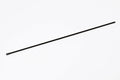 Black metal straight rod, ideal for various DIY projects and repairs.