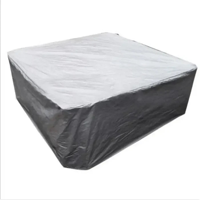 Habicare Square Hot Tub Cover in waterproof, anti-UV material, designed for outdoor spas, available in four colors.