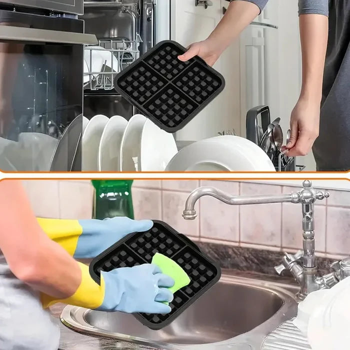 Square waffle mold for air fryer, non-stick baking pan accessory by ShopHub NZ, ideal for making crispy waffles.