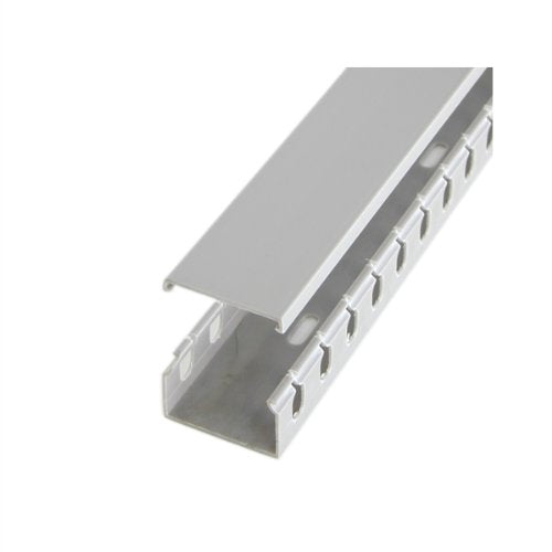 StarTech.com 2in x 1in Open Slot Wiring Cable Raceway Duct with Cover - Open Slot - Cable raceway - gray - 2 m