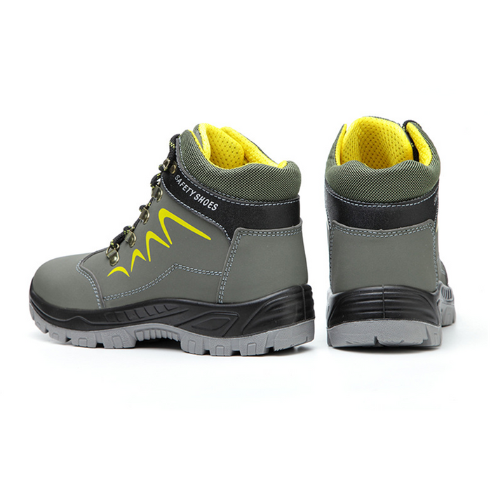Steel cap safety work boots by dealonline.co.nz with waterproof design and puncture-resistant soles for industrial safety.
