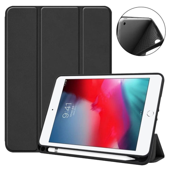 Black stylish cover for iPad mini 1, 2, and 3 by 9eight5, designed to protect and enhance the tablet's appearance.