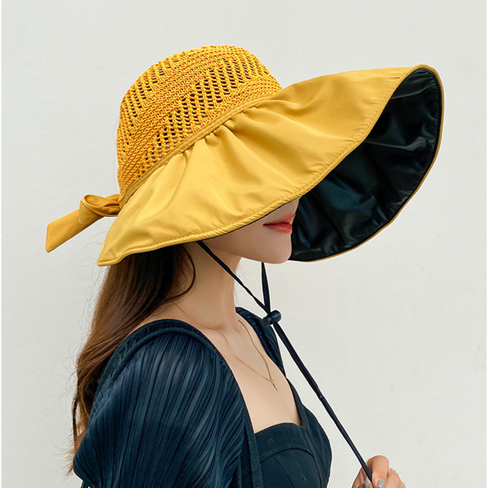 Wide brim sun hat from dealonline.co.nz, outdoor fishing and hiking cap with UV protection in three colors.