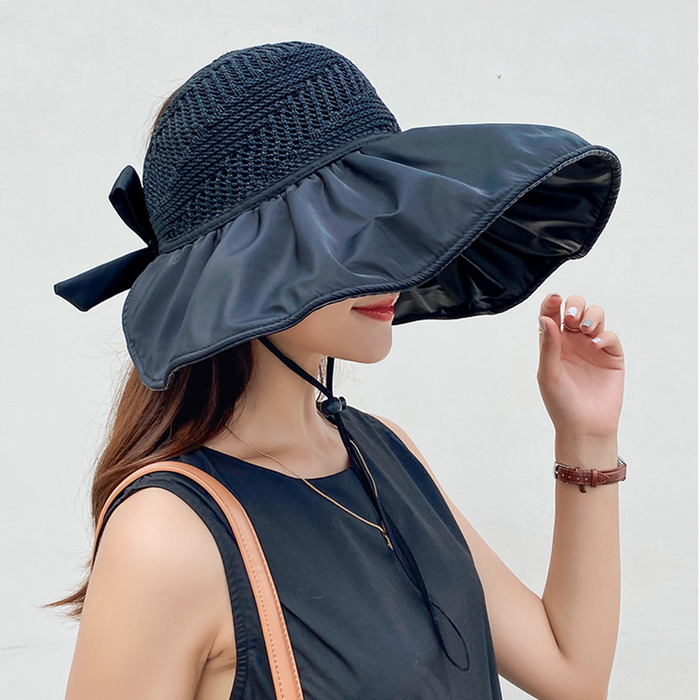 Wide brim sun hat by dealonline.co.nz, outdoor fishing and hiking cap with UV protection in three colors, lightweight and breathable.