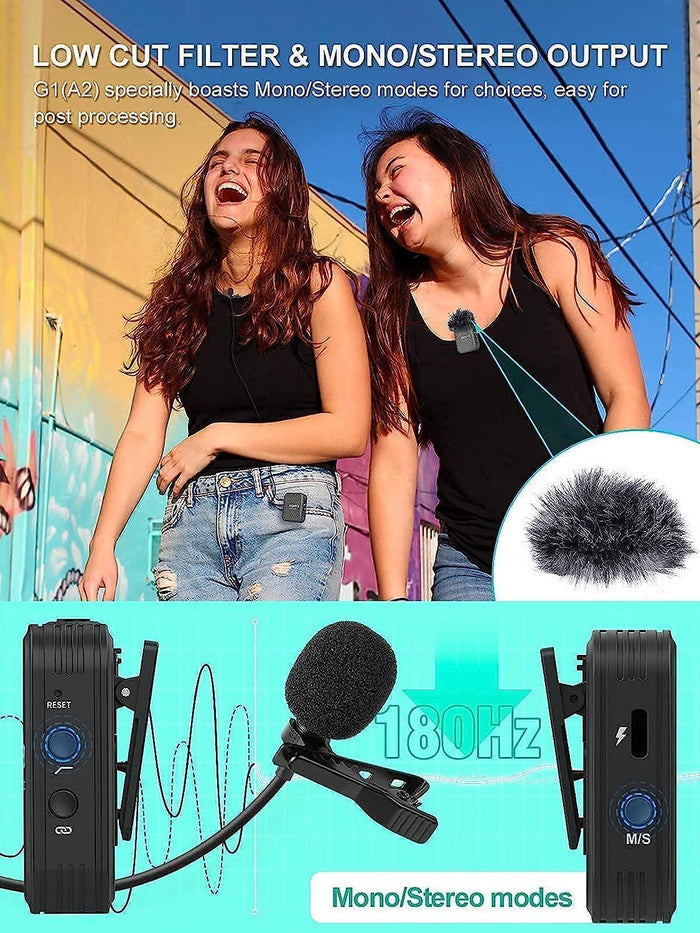 SYNCO (G1 A2) 2-Person Digital Wireless Microphone System (2.4 GHz) - Digitek
