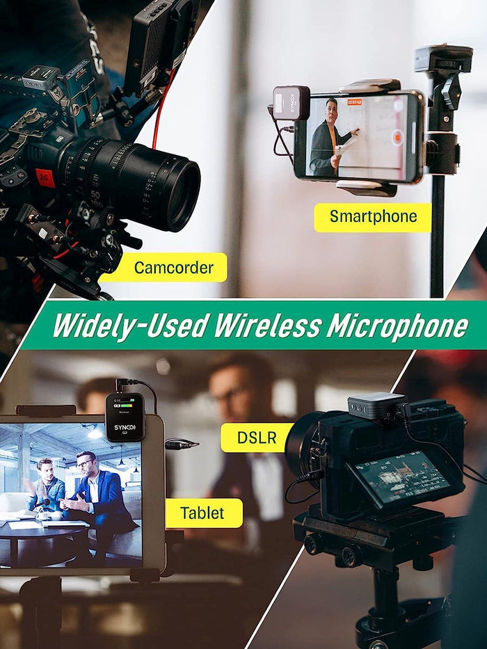 SYNCO G2(A1), 2.4G Wireless Microphone System with Display - Digitek