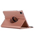 Rose gold synthetic leather cover for iPad Pro 11-inch 2nd gen 2020, by 9eight5, showing front view with closed cover.