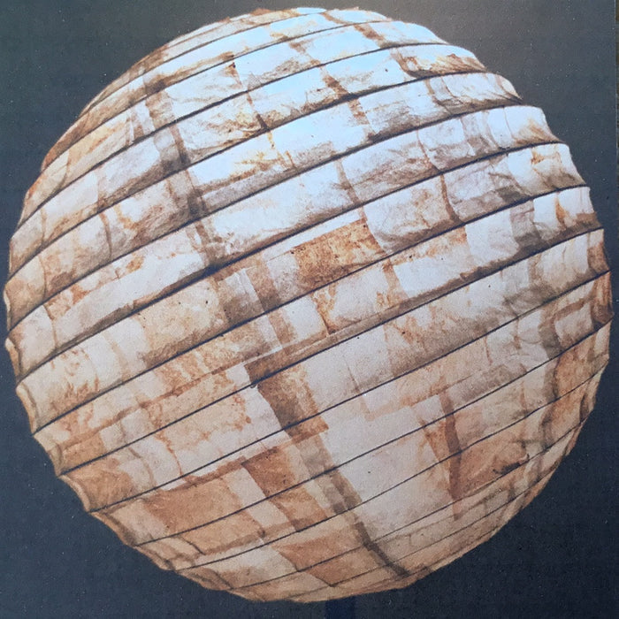 Tea Time - Round Lampshade Made from Tea Bags