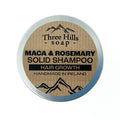 Three Hills Solid Shampoo Maca & Rosemary Hair Growth mini travel 30g