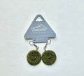 Tintsaba - Woven Sisal Drop Green Earrings