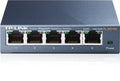 TP-LINK TL-SG105 5-Port 10/100/1000Mbps Desktop Gigabit Steel Cased Switch, IEEE 802.1p QoS, Up to 65% Power Saving