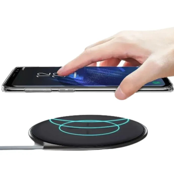 Transparent soft clear case for Samsung Series 9eight5 by Habicare, showing a flexible, slim protective cover with precise cutouts.