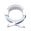 9eight5 1m Type-C to Lightning cable for phones and tablets, showing the durable braided design and USB-C and Lightning connectors