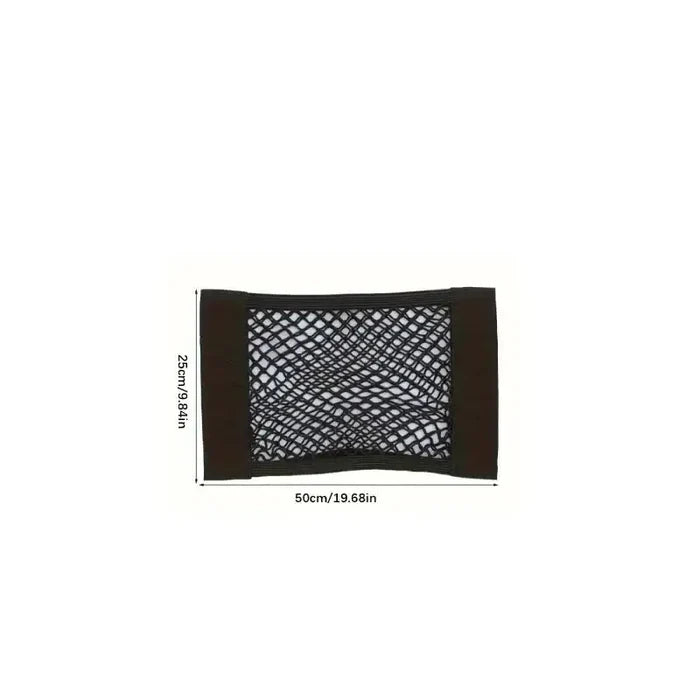 Habicare Universal Double Mesh Vehicle Storage Net in three sizes, designed to organize and secure items in cars and vehicles.