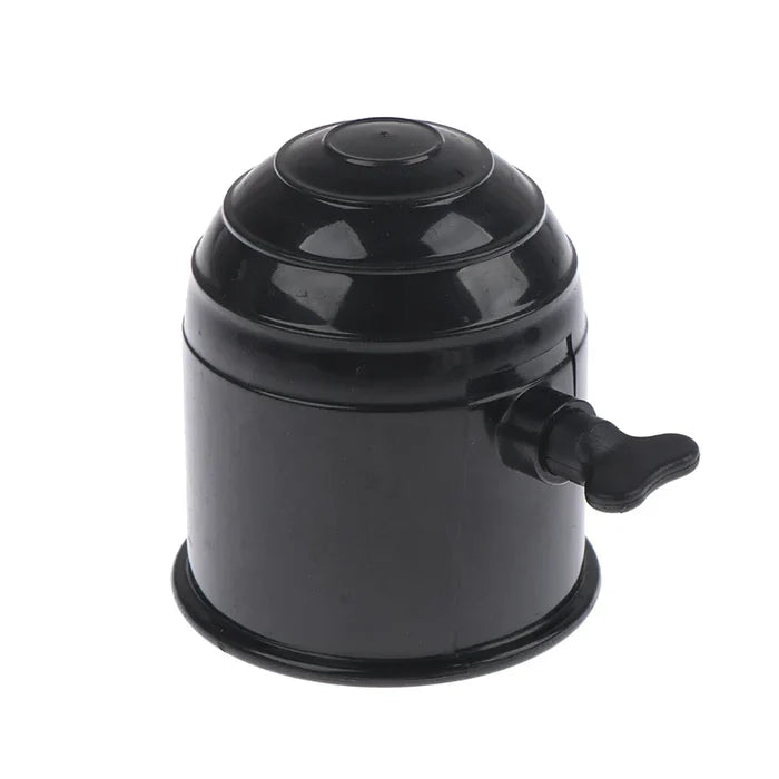 Habicare Universal Tow Bar Ball Cap Cover with Knob, black protective cap for trailer hitch ball, fits HBC tow bars.