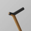 OOAK Uno walking stick with graphite and oak handle, featuring a sleek design and sturdy construction for everyday use.