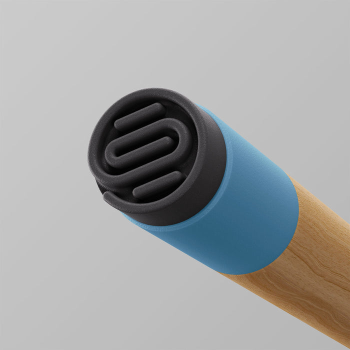 OOAK Uno Pacific and Oak walking stick with a wooden handle and sturdy design, featuring a natural wood finish.
