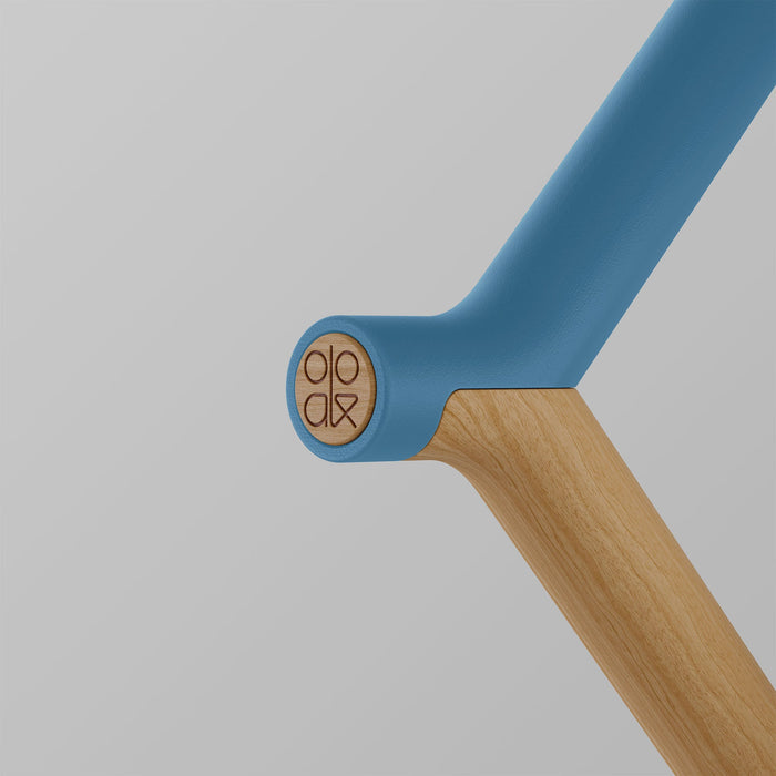 OOAK Uno walking stick with Pacific and Oak handle featuring OOAK brand logo, showcasing natural wood grain and craftsmanship.