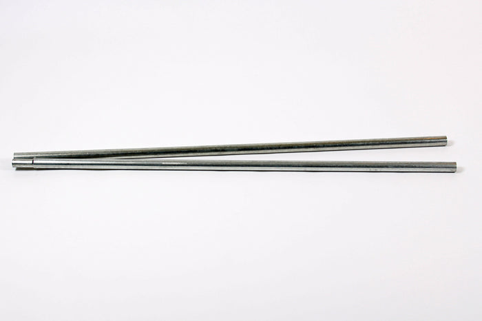 Two durable steel rods, 1 meter long, perfect for construction or DIY projects.