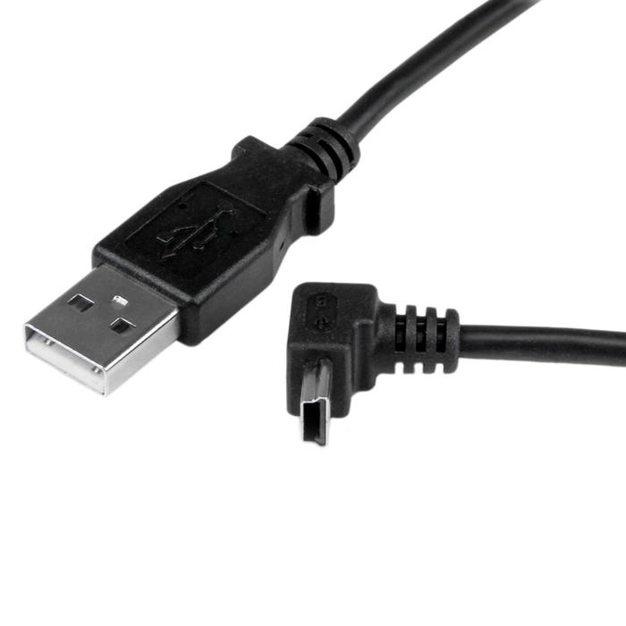 Black 9eight5 USB-A to Mini USB proprietary charger cable for HTC phones, 1 meter long, electronics accessory.