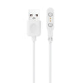 White 1m USB A magnetic charger cable for Zhiweide smart bracelet, compatible with That Watch Shop smart wearables.
