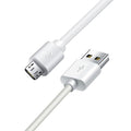 White USB-A to Micro-USB charger cable for LG SmartWatch, compatible with G Watch, G Watch R, Urbane, and Watch Sport, 1m length.