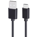Black 1m USB-A to USB-C charger cable for Vivo phones by 9eight5, showing connectors and cable against a neutral background.