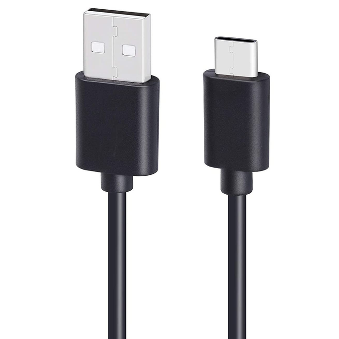 Black 1m USB-A to USB-C charger cable for Vivo phones by 9eight5, showing connectors and cable against a neutral background.