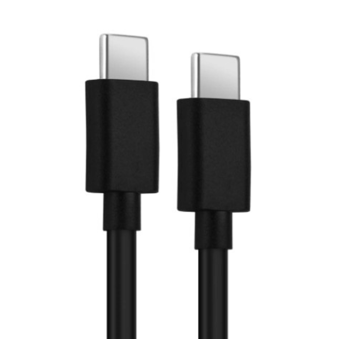 Black 1m USB-C to USB-C charger cable for LG phones by 9eight5, suitable for charging and data transfer.