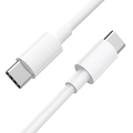 White 1m USB-C to USB-C charger cable for Nokia phones, compatible electronics accessories by 9eight5.