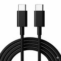 Black 1m USB-C to USB-C charger cable for OnePlus phones by 9eight5, showing the cable connected to a device.