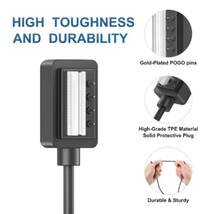 Habicare USB charger for Suunto 9, Spartan, D5, and EON Core fitness watches, compatible TWS charging accessory.