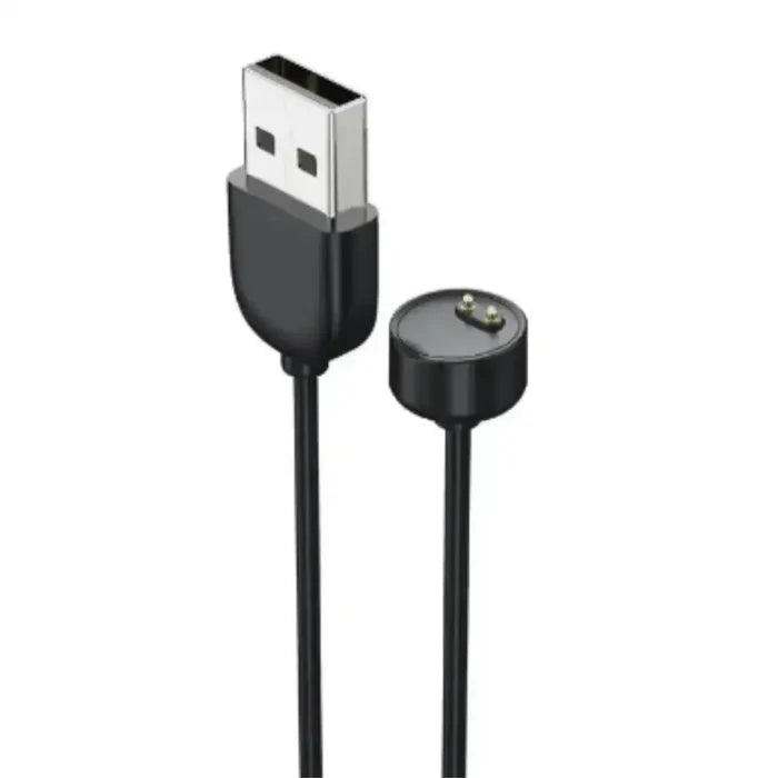 Habicare TWS USB charger for Xiaomi Mi Band 2 to 8, compact and compatible charging accessory with a sleek design.
