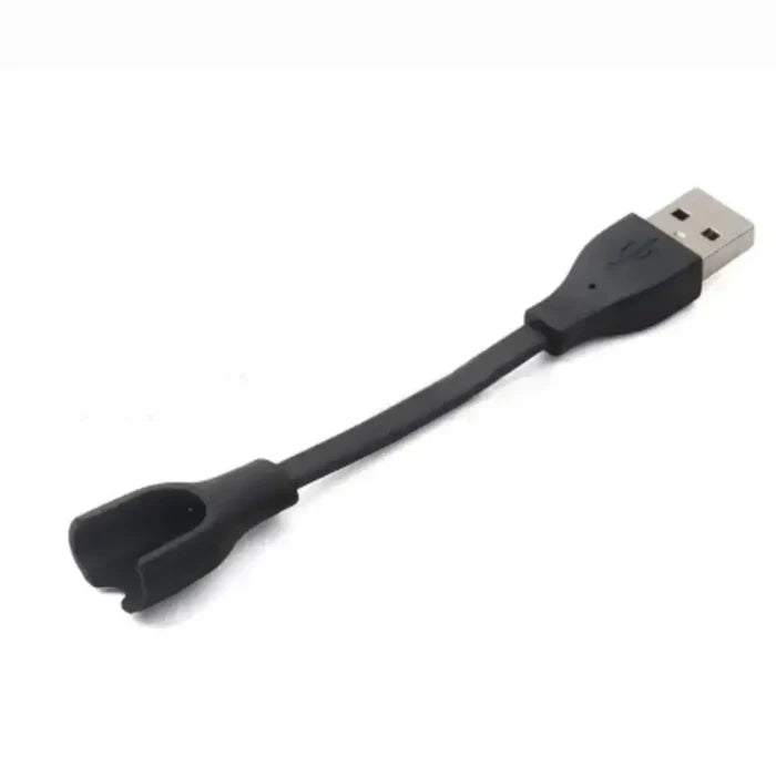 Habicare TWS USB charger for Xiaomi Mi Band 2 to 8, compact charging cable with USB connector for fitness trackers.