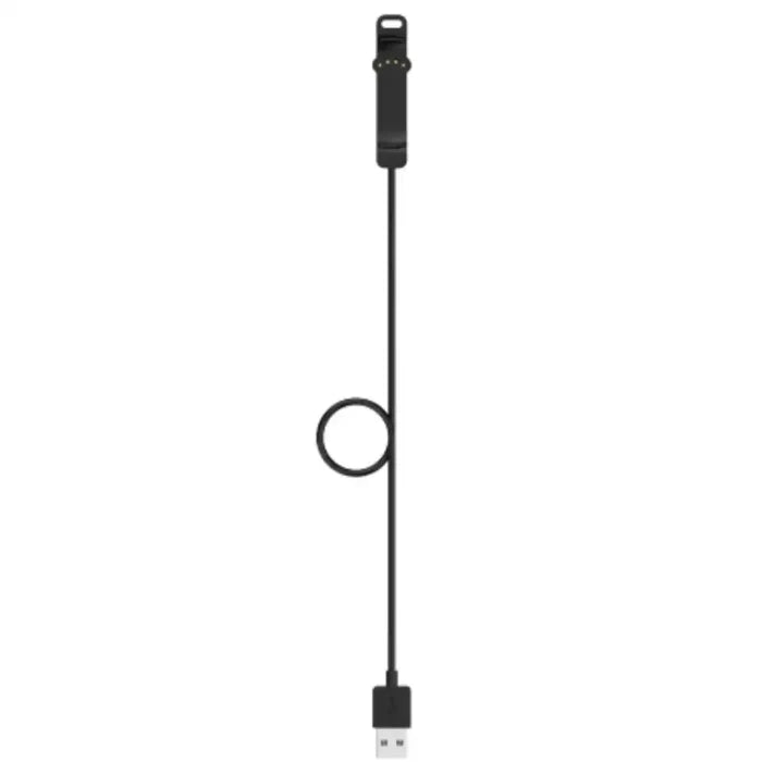 Habicare USB charging cable for Polar Unite watch, TWS style, shown plugged into the device with a sleek design.