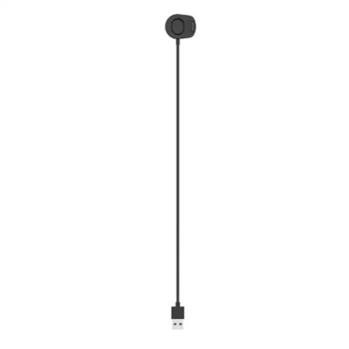 Habicare USB charging clip dock for Suunto 7 TWS smartwatch, shown in black with charging ports and secure clip design.